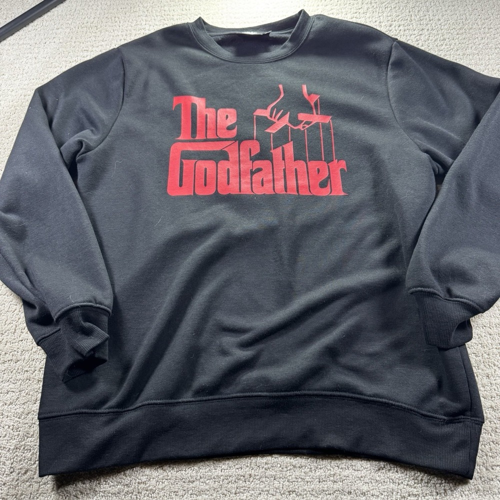The Godfather Black Men's Large Crewneck Sweatshirt